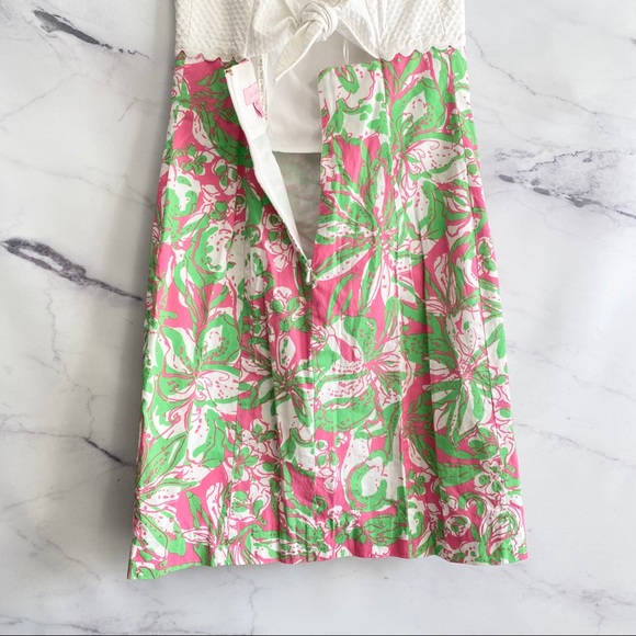 Lilly Pulitzer Franco Strapless Dress Size 00 Forgot My Trunks - Picture 7 of 9